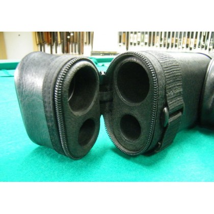 PVC Oval Cue Case, Black (1+1) 